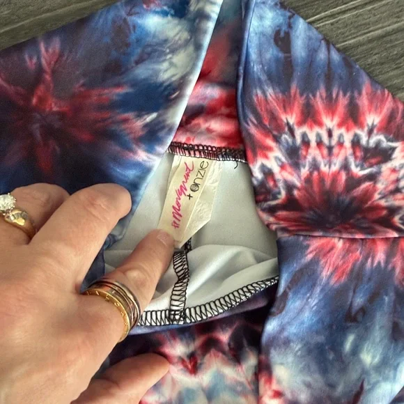 Free People Movement + Onzie High Waist Tie-Dye Shorts